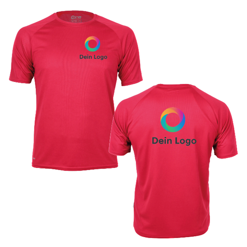 CN100 Rainbow Tech Tee mit Brust- & Rückendruck