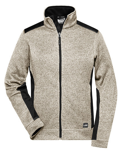JN861 Ladies´ Knitted Workwear Fleece Jacket -STRONG-